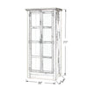 Sunrise Accent Cabinet – 2 Doors with Glass | Rustic Elegance